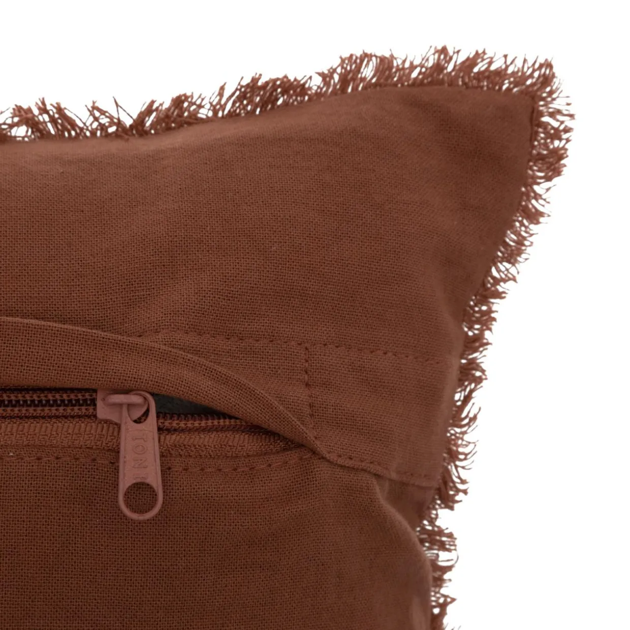 Coussin carré nid d'abeille (45 x 45 cm) Widdy Terracotta