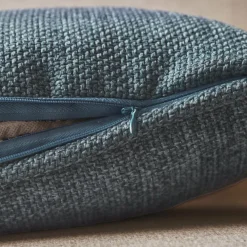 Coussin carré tissé (45 x 45 cm) Alba Bleu