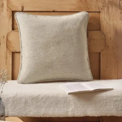 Coussin carré tissé (45 x 45 cm) Magnus Ecru