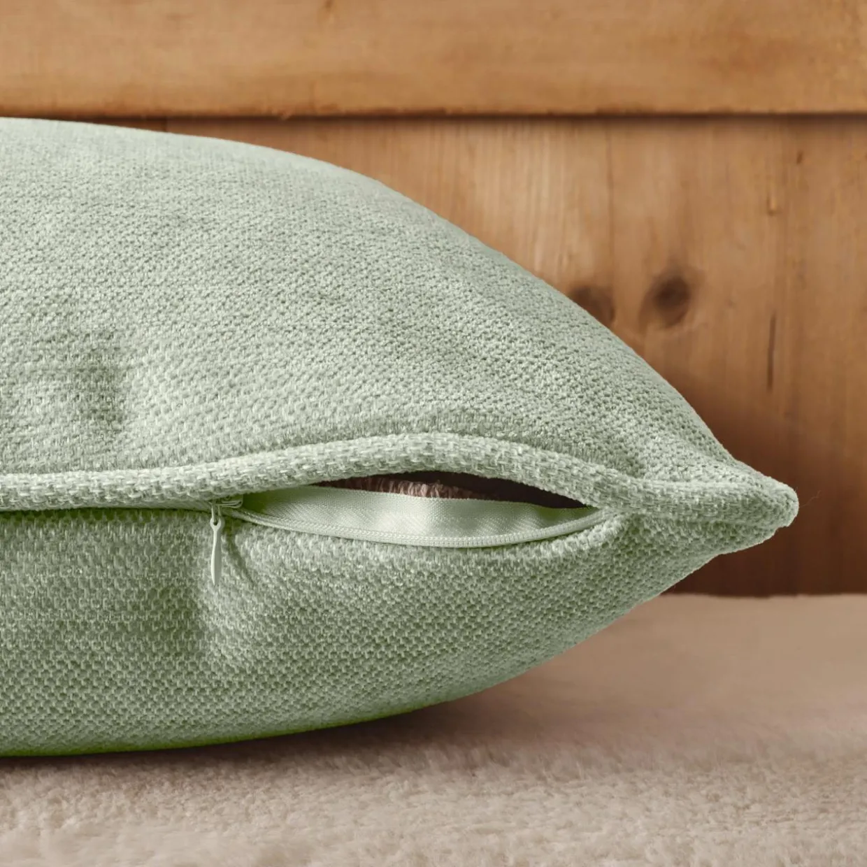 Coussin carré tissé (45 x 45 cm) Magnus Vert eucalyptus