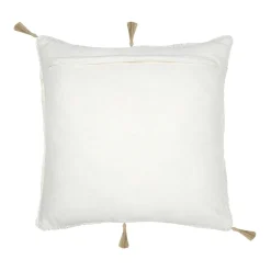 Coussin carré tufté (45 x 45 cm) Blokken Ecru