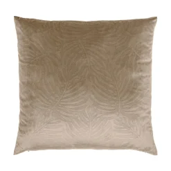 Coussin carré velours (60 x 60 cm) Fern Taupe