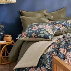 Coussin carré velours (50 x 50 cm) Dolores Rose