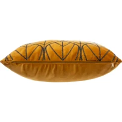 Coussin carré velours (40 x 40 cm) Charly Jaune ocre