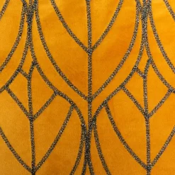 Coussin carré velours (40 x 40 cm) Charly Jaune ocre