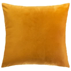 Coussin carré velours (40 x 40 cm) Charly Jaune ocre