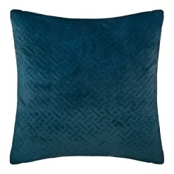 Coussin carré velours (40 x 40 cm) Dolce Bleu canard