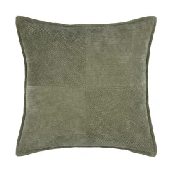 Coussin carré velours (45 x 45 cm) Dandy Vert kaki