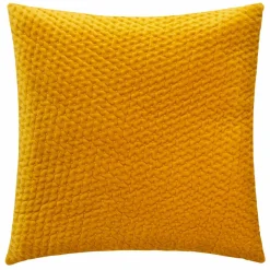 Coussin carré velours (40 x 40 cm) Dolce Jaune ocre