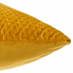 Coussin carré velours (40 x 40 cm) Dolce Jaune ocre