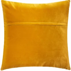 Coussin carré velours (40 x 40 cm) Dolce Jaune ocre