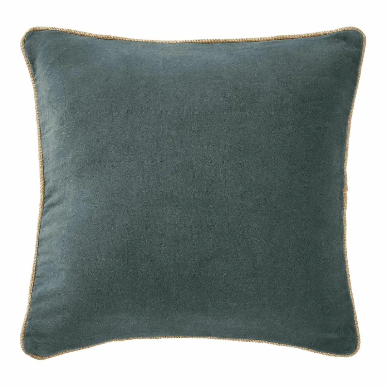 Coussin carré velours de coton (45 x 45 cm) Victor Gris ardoise