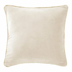 Coussin carré velours de coton (45 x 45 cm) Victor Beige pampa