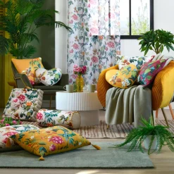 Coussin cœur coton (40 x 40 cm) Emmy Ecru