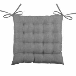Coussin de chaise carré 16 points (40 x 40 cm) Béa Anthracite