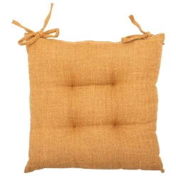 Coussin de chaise carré (38 x 38 cm) Clem Cannelle