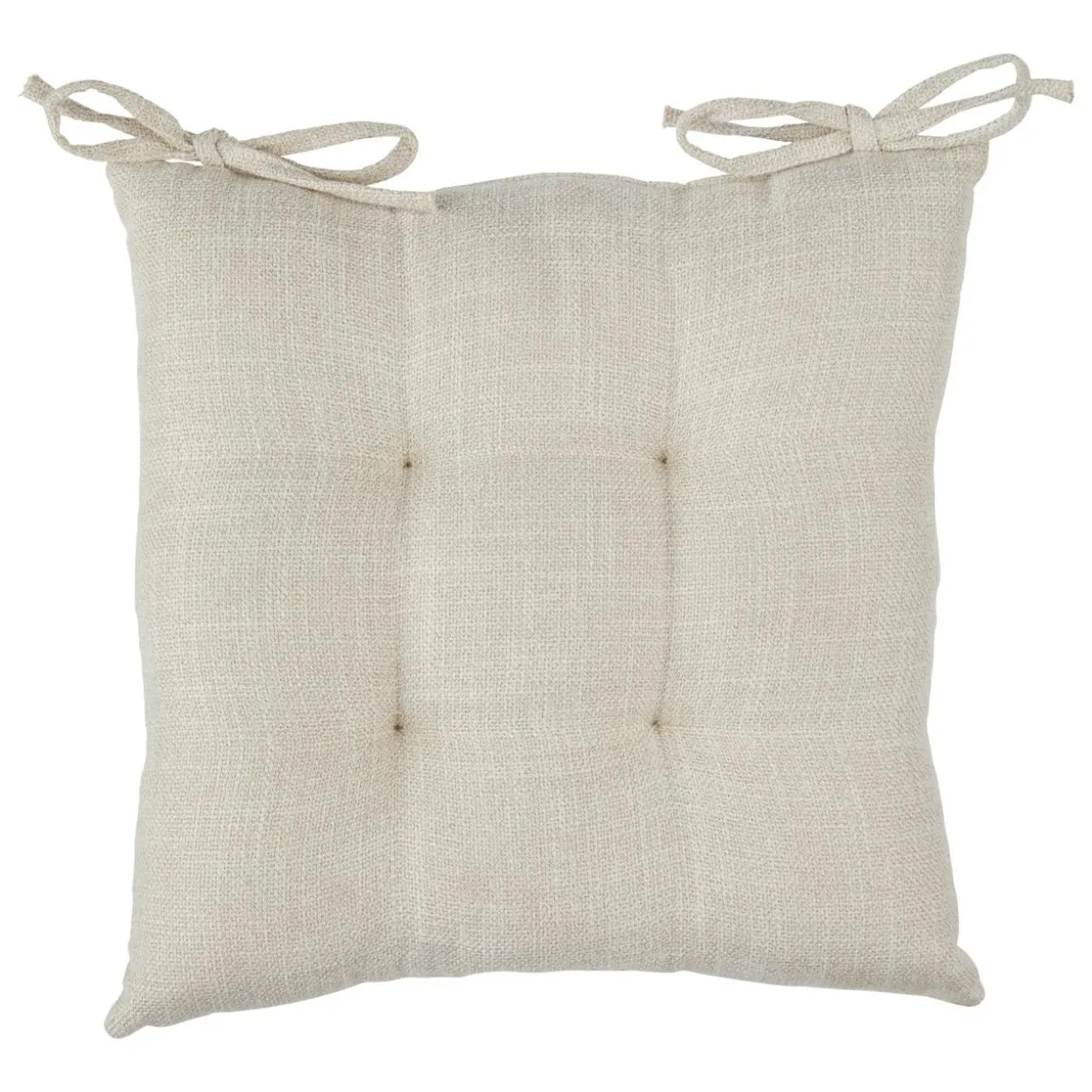 Coussin de chaise carré (38 x 38 cm) Clem Beige lin