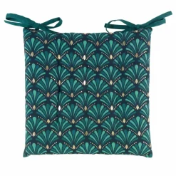 Coussin de chaise carré (40 x 40 cm) Artchic Bleu canard