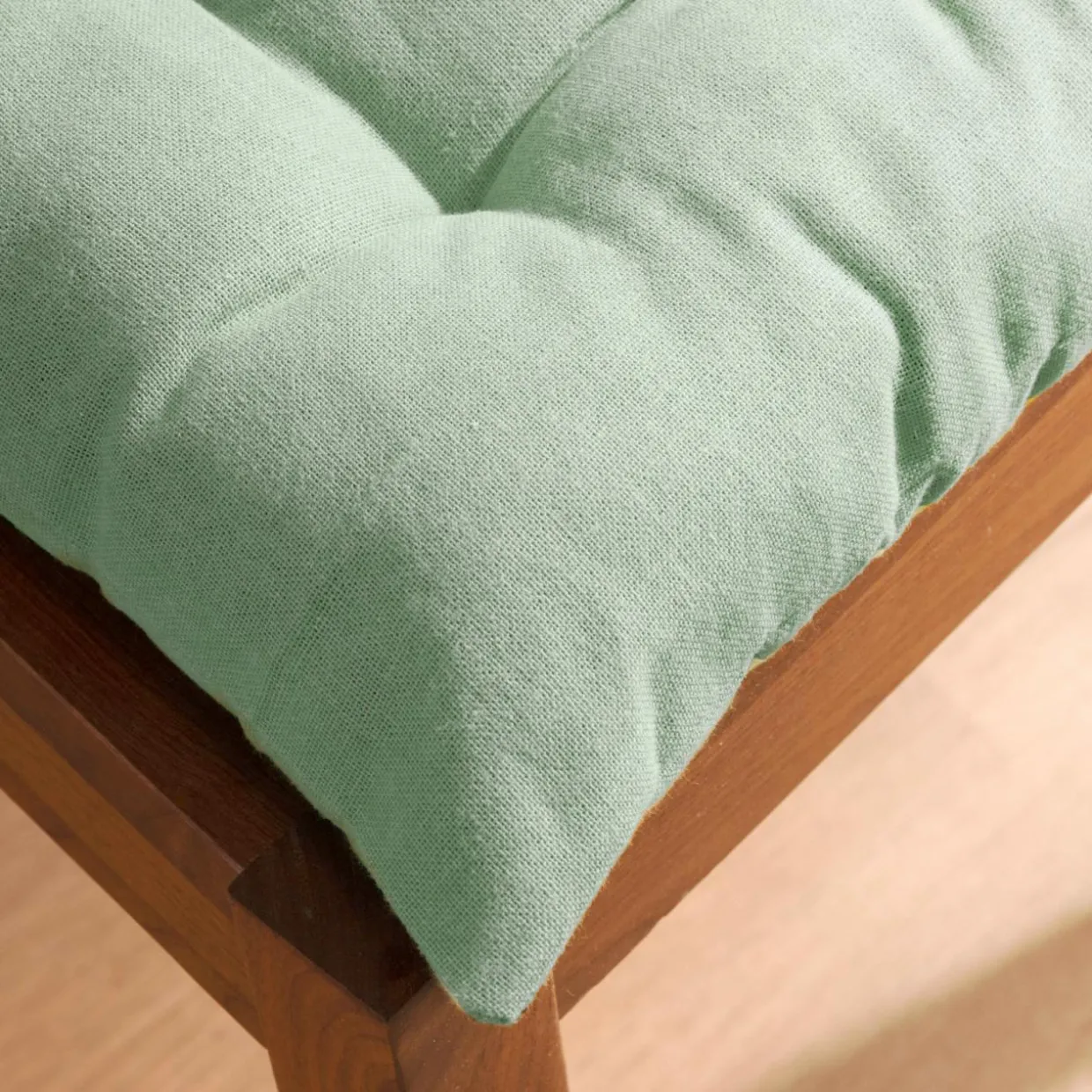 Coussin de chaise carré coton (40 x 40 cm) Pixel Vert menthe