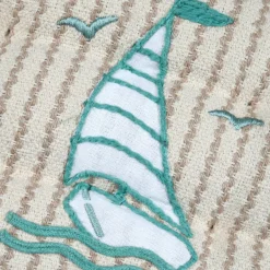 Coussin de chaise carré coton (38 x 38 cm) Barbade Ecru