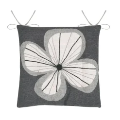 Coussin de chaise carré coton (38 x 38 cm) Tilda Gris