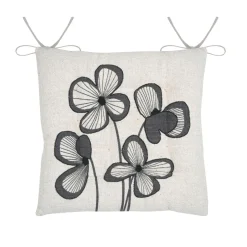 Coussin de chaise carré coton (38 x 38 cm) Tilda Ecru