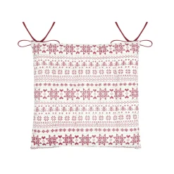 Coussin de chaise carré coton (38 x 38 cm) Valgenis Ecru