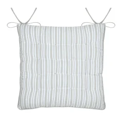 Coussin de chaise carré coton (38 x 38 cm) Joséphine Gris