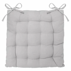 Coussin de chaise carré Datara Gris clair