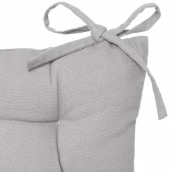 Coussin de chaise carré Datara Gris clair