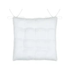 Coussin de chaise carré fausse fourrure (40 x 40 cm) Asgard Blanc