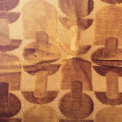 Coussin de chaise carré velours (38 x 38 cm) Luna Jaune ocre