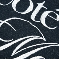 Coussin de chaise carrée coton (38x38 cm) Bordemer Bleu marine