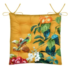 Coussin de chaise carrée coton (38x38 cm) Emmy Multicolore