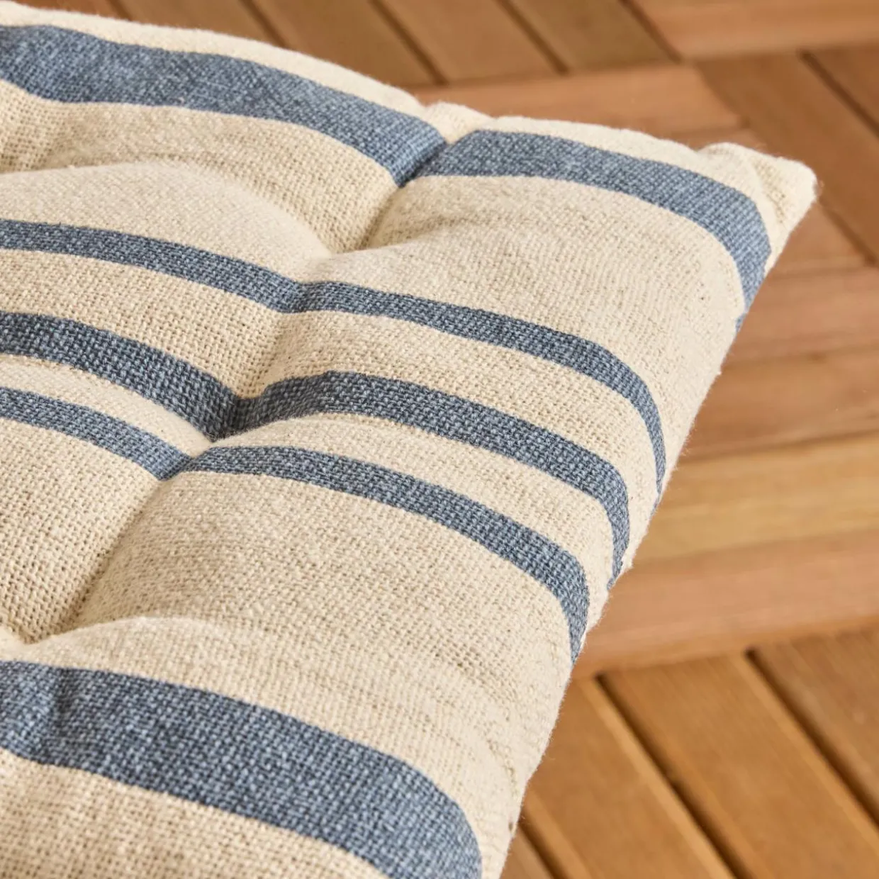 Coussin de chaise extérieur carré (38 x 38 cm) Nautira Bleu marine