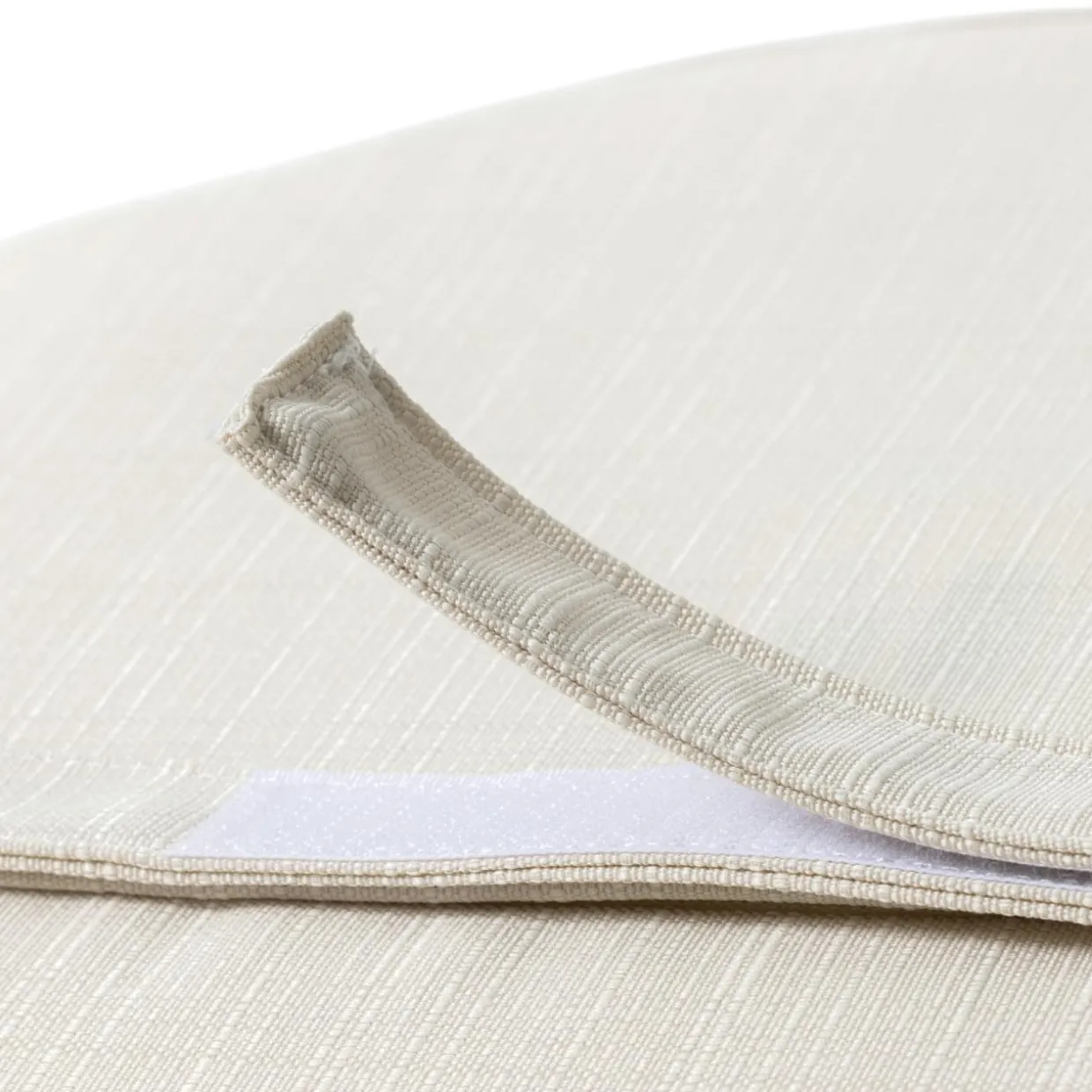 Coussin de chaise extérieur rond (40 cm) Sunset Ecru