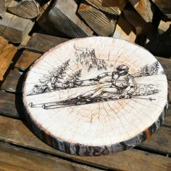 Coussin de chaise rond (38 x 38 cm) Tignes Marron