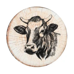 Coussin de chaise rond (38 x 38 cm) Sallanches Marron