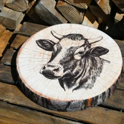 Coussin de chaise rond (38 x 38 cm) Sallanches Marron