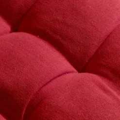 Coussin de chaise rond coton (40 cm) Pixel Rouge