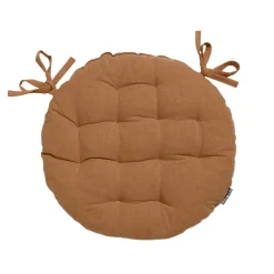 Coussin de chaise rond coton (40 cm) Pixel Camel