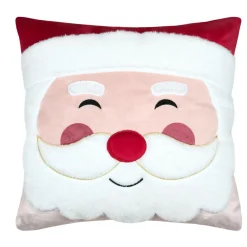 Coussin de Noël carré (45 x 45 cm) Hohoho Joyeux Noël Rouge