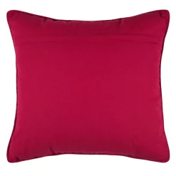 Coussin de Noël carré brodé (45 x 45 cm) Traineau Beige