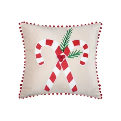 Coussin de Noël carré velours (45 x 45 cm) Lucien Rouge