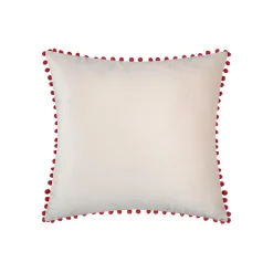 Coussin de Noël carré velours (45 x 45 cm) Lucien Rouge