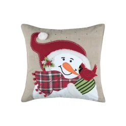 Coussin de Noël coton et laine (45 x 45 cm) Winty Rouge