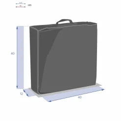 Coussin de sol (40 cm) Ivano - Taupe