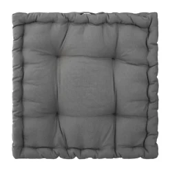 Coussin de sol carré coton (40 x 40 cm) Otto Gris