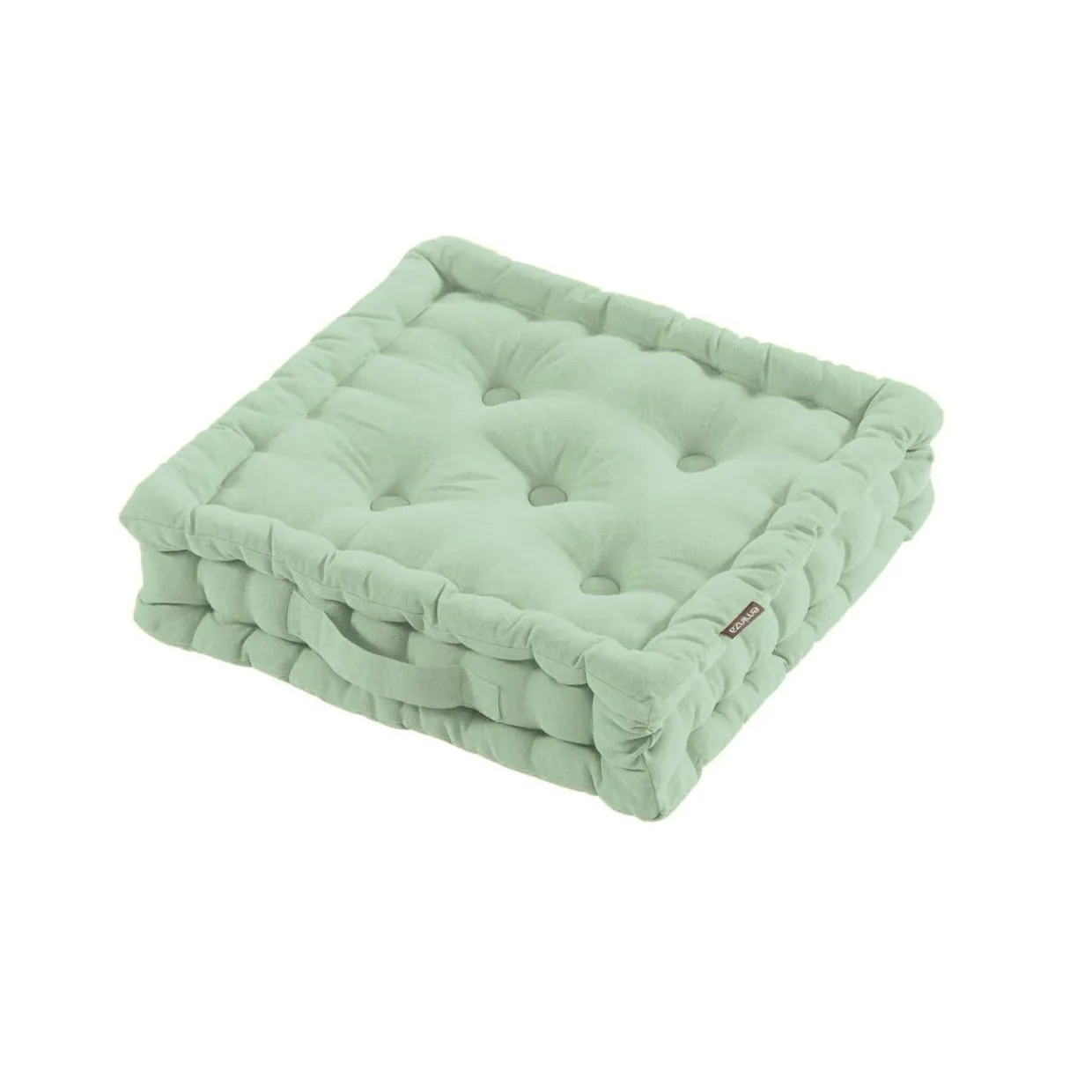 Coussin de sol coton (40 x 40 cm) Pixel Vert menthe