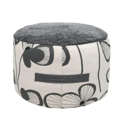 Coussin de sol haut en coton (40 cm) Tilda Gris